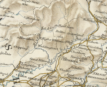 History of Ribble Valley in Lancashire | Map and description